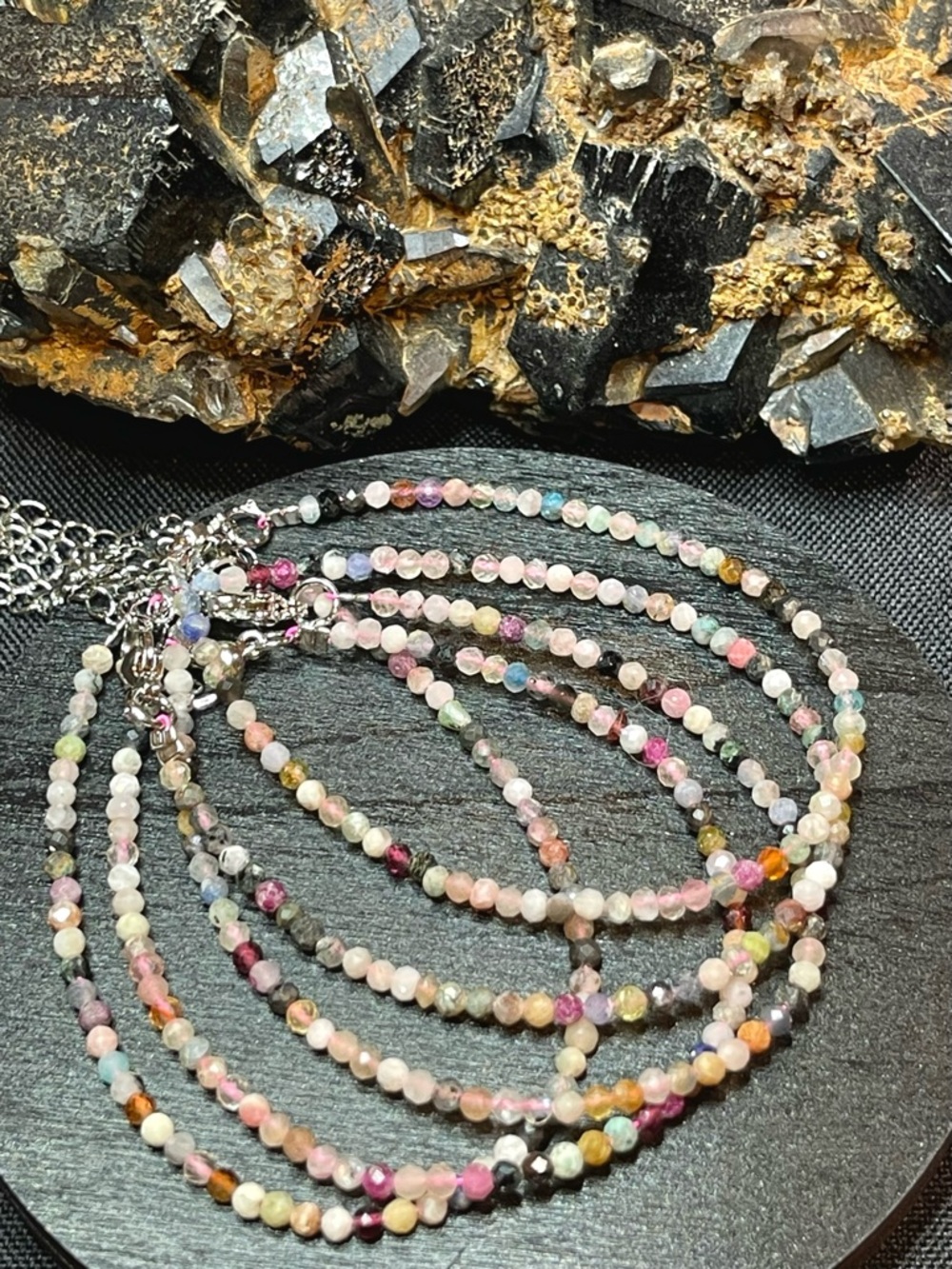 🌑Multi Gemstone Adjustable Bracelet Copper Clasp🌑 - Picture 3 of 3